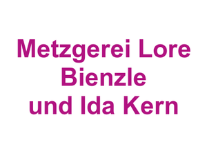 Metzgerei Lore Bienzle und Ida Kern Logo