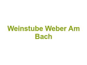 Weinstube Weber Am Bach Logo