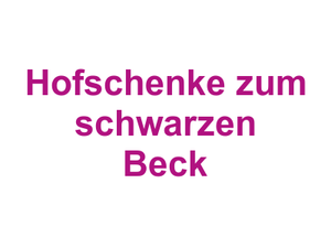 Hofschenke zum schwarzen Beck Logo