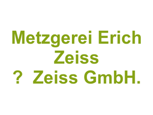 Metzgerei Erich Zeiss –  Zeiss GmbH. Logo