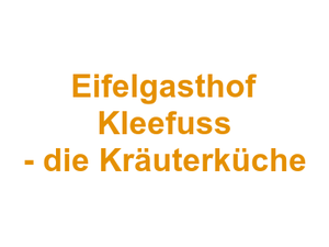 Eifelgasthof Kleefuss - die Kräuterküche Logo