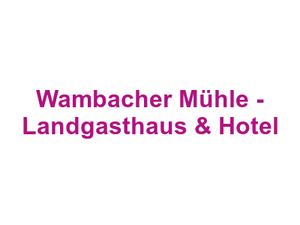 Wambacher Mühle - Landgasthaus & Hotel Logo