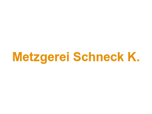 Metzgerei Schneck K. Logo