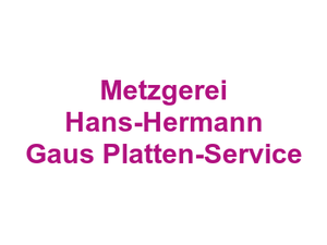 Metzgerei Hans-Hermann Gaus Platten-Service Logo