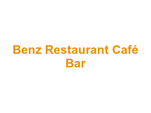 Benz Restaurant Café Bar Logo