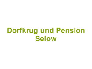 Dorfkrug und Pension Selow Logo
