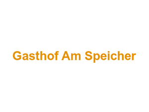 Gasthof Am Speicher Logo