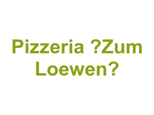 Pizzeria “Zum Loewen” Logo