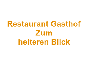 Restaurant Gasthof Zum heiteren Blick Logo