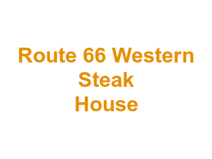 Route 66 Western Steak House Logo