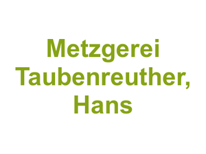 Metzgerei Taubenreuther, Hans Logo