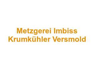 Metzgerei Imbiss Krumkühler Versmold Logo