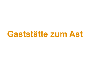 Gaststätte zum Ast Logo