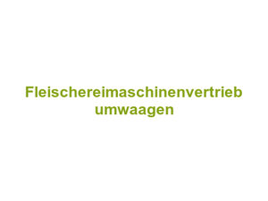 Metzgerei Fleischereimaschinenvertrieb umwaagen Logo