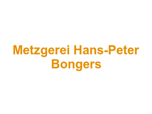 Metzgerei Hans-Peter Bongers Logo
