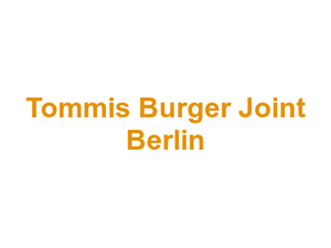 Tommi's Burger Joint Berlin Logo