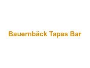 Bauernbäck Tapas Bar Logo