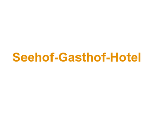 Seehof-Gasthof-Hotel Logo