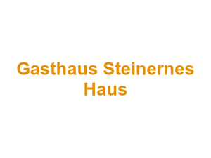 Gasthaus "Steinernes Haus" Logo