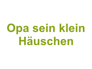 Opa sein klein Häuschen Logo