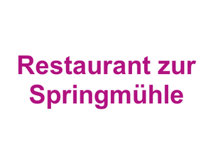 Restaurant zur Springmühle Logo