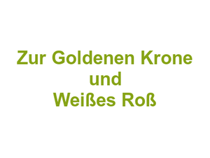 Zur Goldenen Krone und Weißes Roß Logo