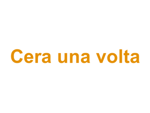 C'era una volta Logo