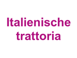 Italienische trattoria Logo