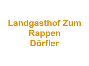 Landgasthof Zum Rappen Dörfler Logo