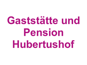 Gaststätte und Pension Hubertushof Logo