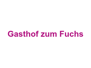 Gasthof zum Fuchs Logo