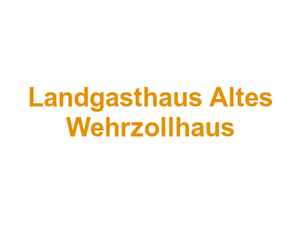 Landgasthaus Altes Wehrzollhaus Logo