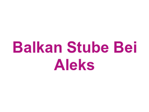 Balkan Stube Bei Aleks Logo