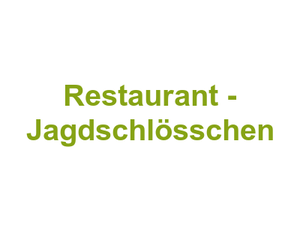 Hotel - Historisches  Restaurant - Jagdschlösschen Logo