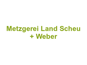 Metzgerei Land Scheu + Weber Logo
