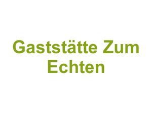 Gaststätte Zum Echten Logo