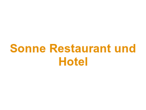 Sonne Restaurant und Hotel Logo