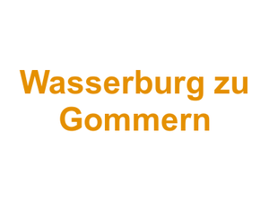 Wasserburg zu Gommern Logo
