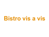 Bistro vis a vis Logo