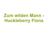 Zum wilden Mann - Huckleberry Finns Logo