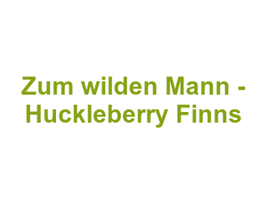 Zum wilden Mann - Huckleberry Finns Logo