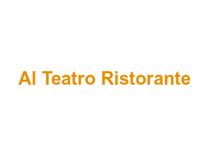 Al Teatro Ristorante Logo