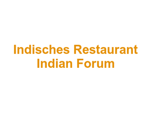 Indisches Restaurant Indian Forum Logo