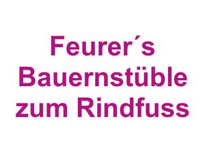 Feurer´s Bauernstüble zum Rindfuss Logo