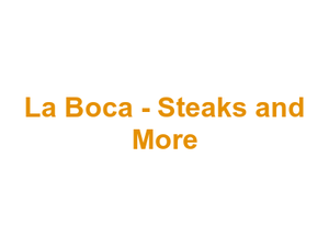 La Boca - Steaks and More Logo