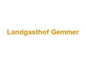Landgasthof Gemmer Logo