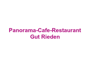 Panorama-Cafe-Restaurant Gut Rieden Logo