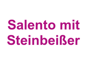 Salento mit Steinbeißer Logo