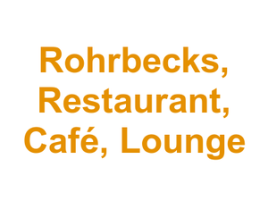 Rohrbecks, Restaurant, Café, Lounge Logo