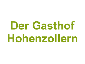 Der Gasthof Hohenzollern Logo